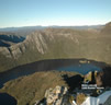 Pohľad na Dove Lake z Marion Lookout Cradle Mountain